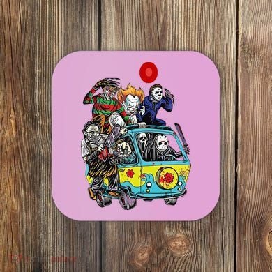 Funny Halloween Friends Gift Coaster