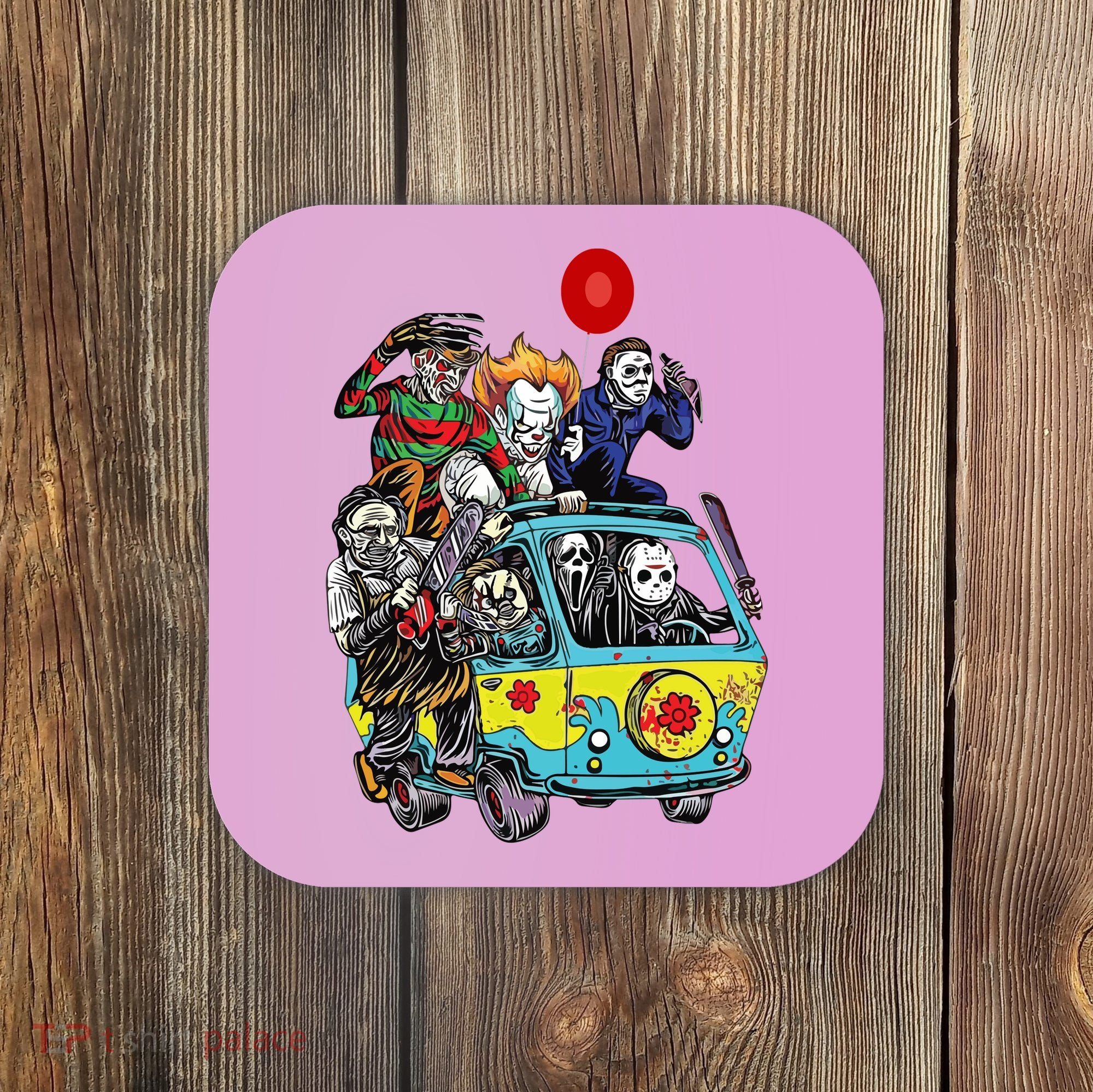 Funny Halloween Friends Gift Coaster
