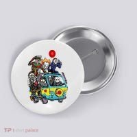 Funny Halloween Friends Gift Button thumb 0