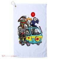 Funny Halloween Friends Gift Golf Towel thumb 0