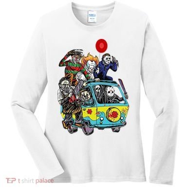 Funny Halloween Friends Gift Women's Long Sleeve Shirt