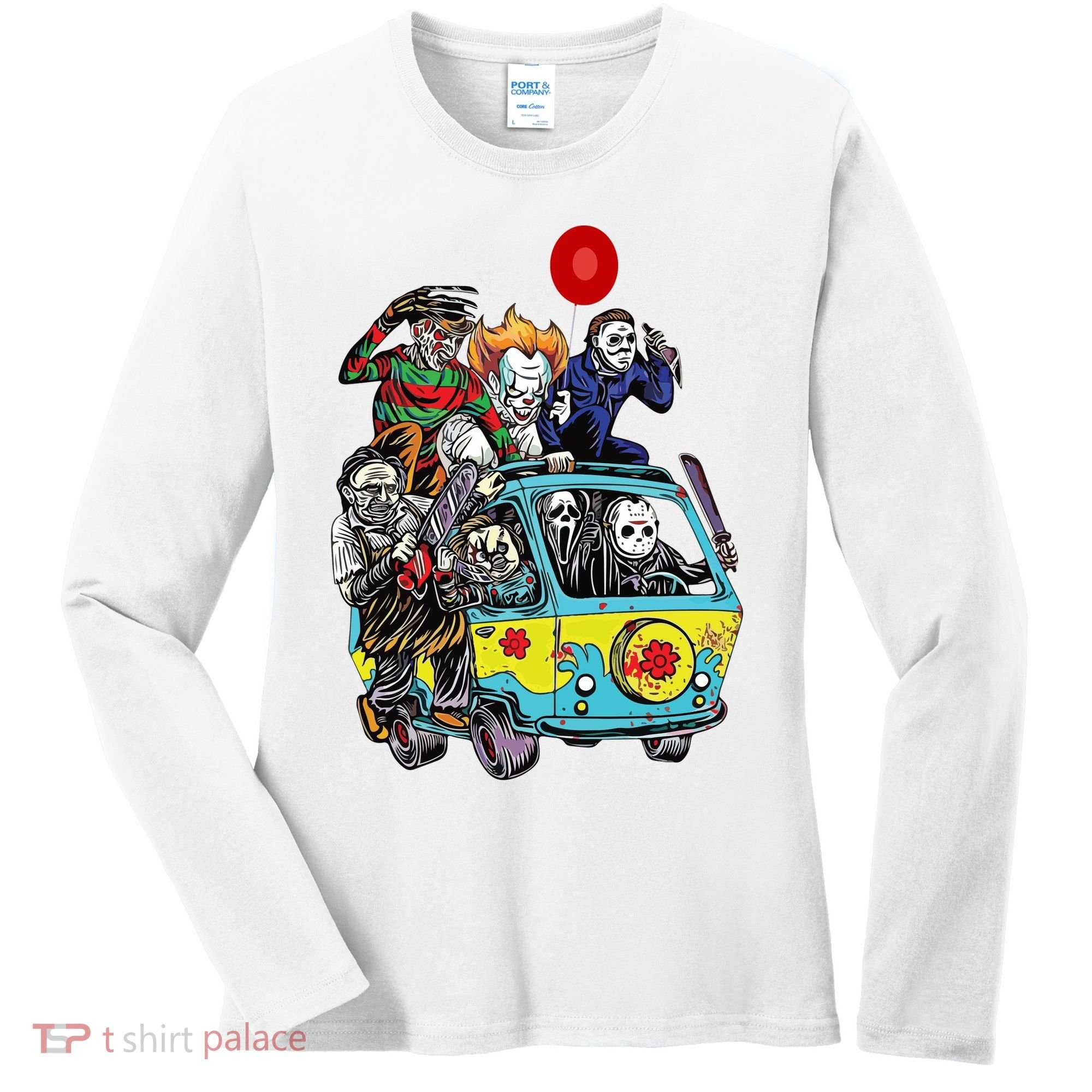 Funny Halloween Friends Gift Women's Long Sleeve Shirt