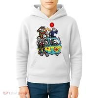 Funny Halloween Friends Gift Kids Hoodie thumb 4