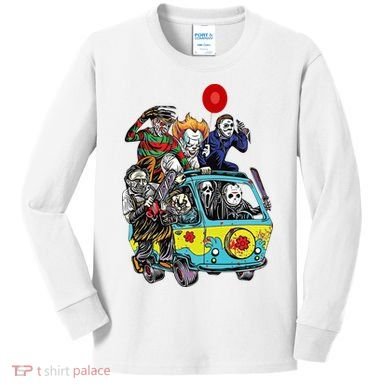 Funny Halloween Friends Gift Kids Long Sleeve Shirt