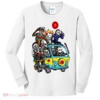 Funny Halloween Friends Gift Kids Long Sleeve Shirt thumb 0
