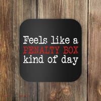 Funny Hockey Feels Like A Penalty Box Day Hockey Player Coaster thumb 0