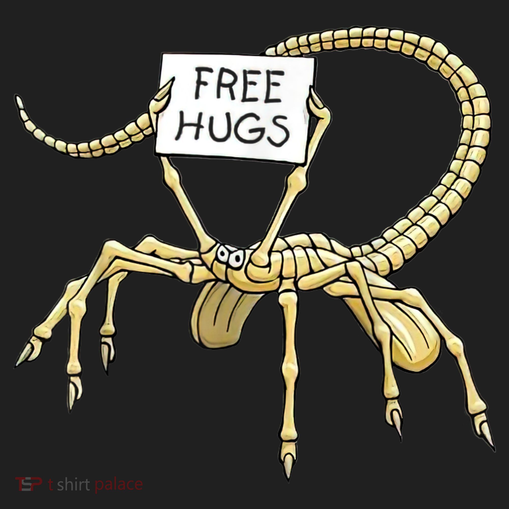 Free Hugs Funny Facehugger Aliens Golf Towel
