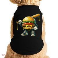 Funny Hamburger For Women Cheeseburger Lover Doggie Tank thumb 0