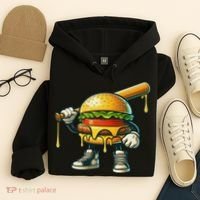 Funny Hamburger For Women Cheeseburger Lover Hoodie thumb 4