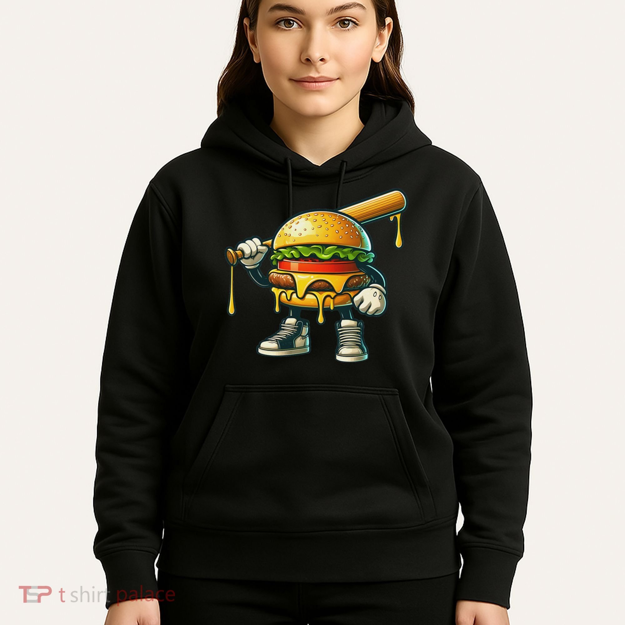 Funny Hamburger For Women Cheeseburger Lover Hoodie