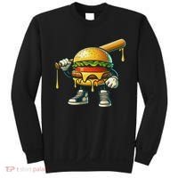 Funny Hamburger For Women Cheeseburger Lover Sweatshirt thumb 0