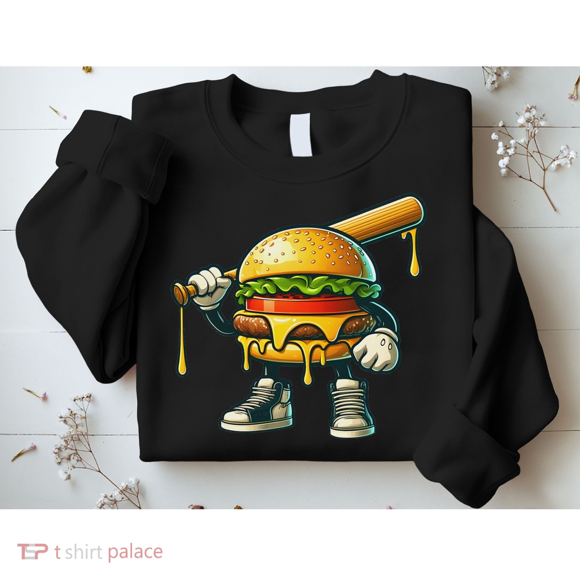 Funny Hamburger For Women Cheeseburger Lover Sweatshirt