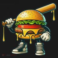 Funny Hamburger For Women Cheeseburger Lover Sweatshirt thumb 3