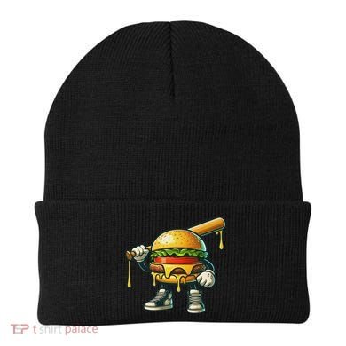Funny Hamburger For Women Cheeseburger Lover Beanie