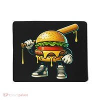 Funny Hamburger For Women Cheeseburger Lover Mousepad thumb 0