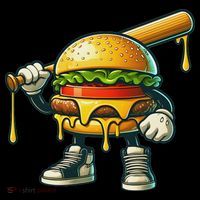 Funny Hamburger For Women Cheeseburger Lover Mousepad thumb 1