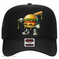 Funny Hamburger For Women Cheeseburger Lover Hat thumb 0