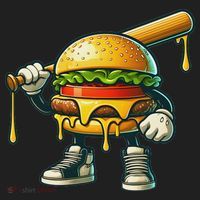 Funny Hamburger For Women Cheeseburger Lover Hat thumb 2
