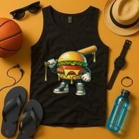 Funny Hamburger For Women Cheeseburger Lover Tank Top thumb 4