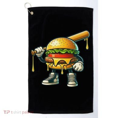 Funny Hamburger For Women Cheeseburger Lover Golf Towel