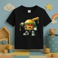 Funny Hamburger For Women Cheeseburger Lover Toddler T-Shirt thumb 3
