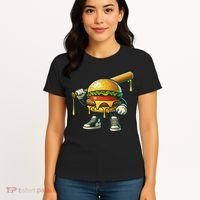 Funny Hamburger For Women Cheeseburger Lover Women's T-Shirt thumb 4