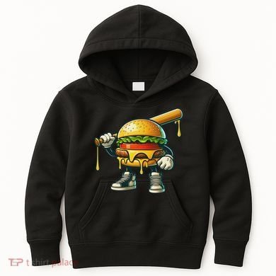 Funny Hamburger For Women Cheeseburger Lover Kids Hoodie