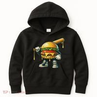 Funny Hamburger For Women Cheeseburger Lover Kids Hoodie thumb 0