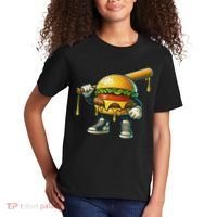 Funny Hamburger For Women Cheeseburger Lover Kids T-Shirt thumb 2