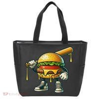 Funny Hamburger For Women Cheeseburger Lover Tote Bag thumb 0