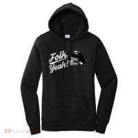 Funny Hipster Folk Yeah! Folk Music Acoustic Guitar Lover Women's Hoodie thumb 0