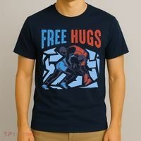 Free Hugs Funny Wrestling Gifts For Wrestlers Boy T-Shirt thumb 3