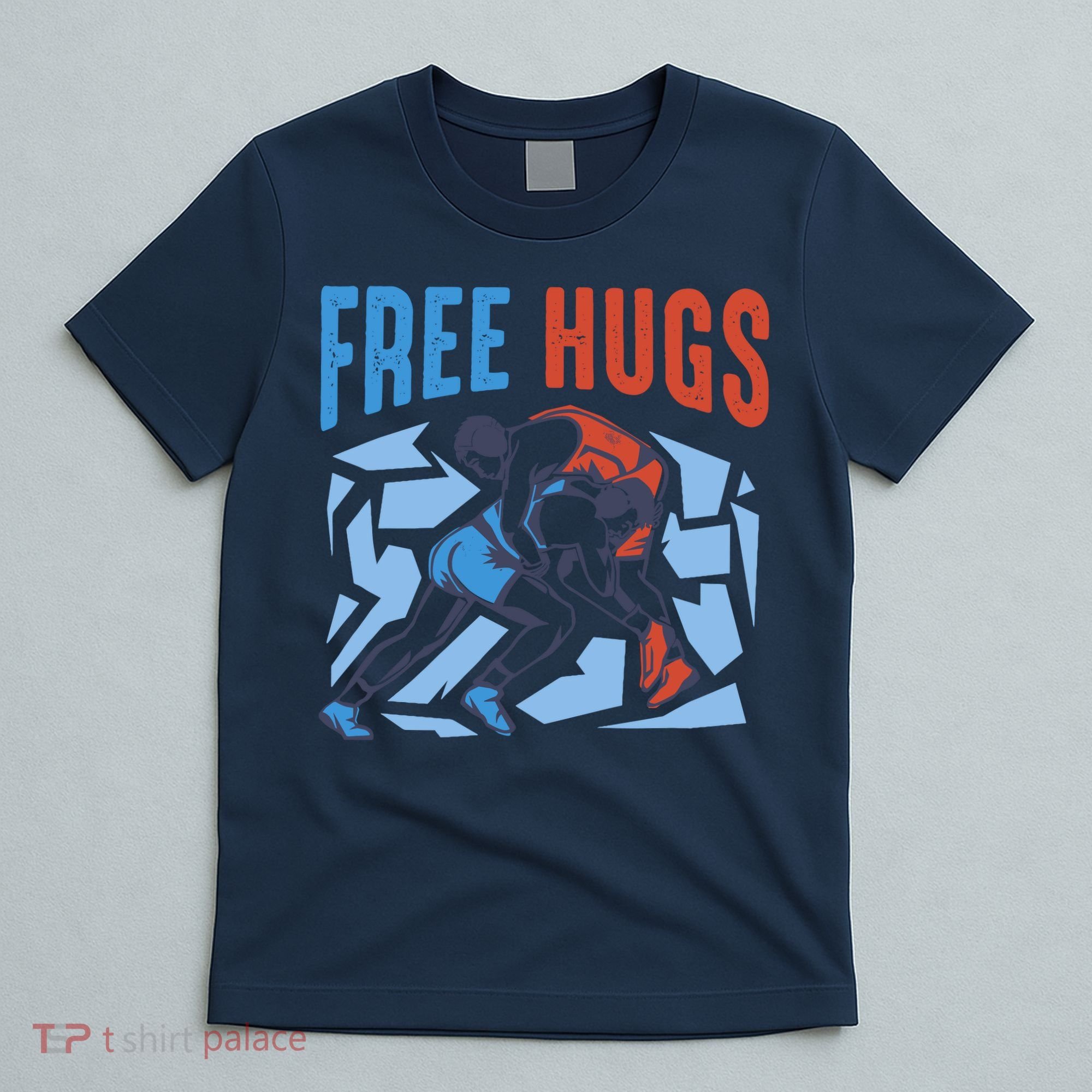 Free Hugs Funny Wrestling Gifts For Wrestlers Boy T-Shirt