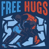 Free Hugs Funny Wrestling Gifts For Wrestlers Boy Women's Hoodie thumb 2