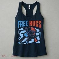 Free Hugs Funny Wrestling Gifts For Wrestlers Boy Women's Tank Top thumb 3