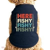 Fish Hunting Fishing Fishrod Fisherman Doggie Tank thumb 0