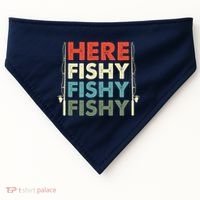 Fish Hunting Fishing Fishrod Fisherman USA-Made Doggie Bandana thumb 0