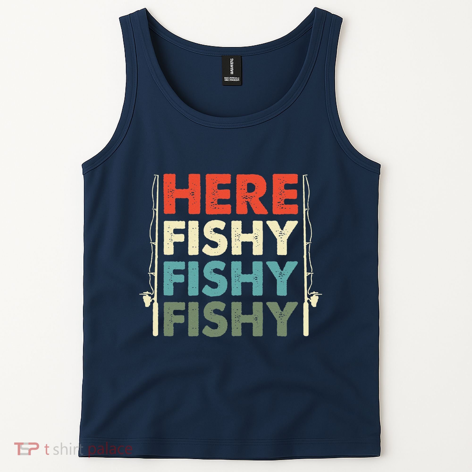 Fish Hunting Fishing Fishrod Fisherman Tank Top