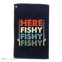 Fish Hunting Fishing Fishrod Fisherman Golf Towel thumb 0