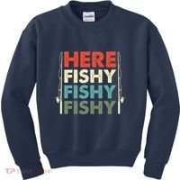 Fish Hunting Fishing Fishrod Fisherman Kids Sweatshirt thumb 0
