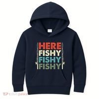 Fish Hunting Fishing Fishrod Fisherman Kids Hoodie thumb 0