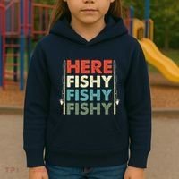 Fish Hunting Fishing Fishrod Fisherman Kids Hoodie thumb 3