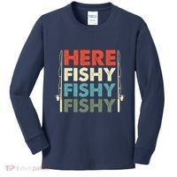 Fish Hunting Fishing Fishrod Fisherman Kids Long Sleeve Shirt thumb 0