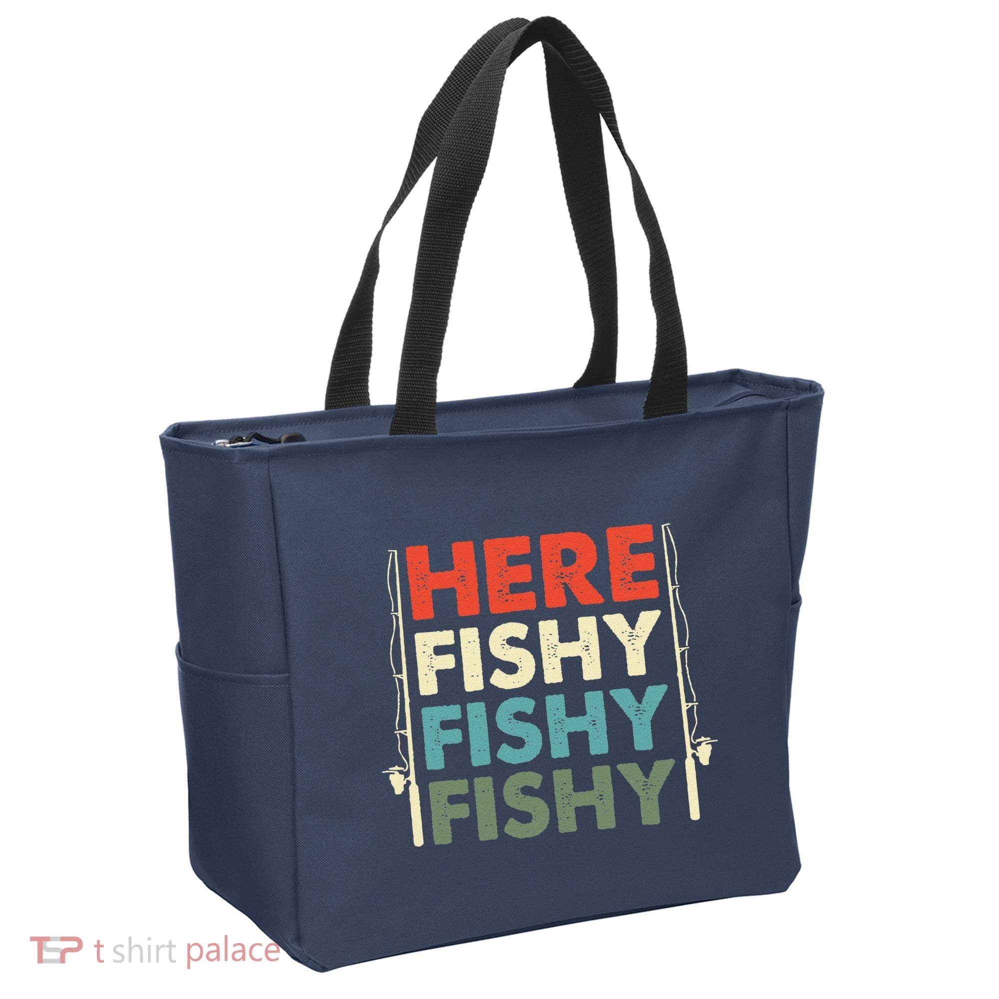 Fish Hunting Fishing Fishrod Fisherman Tote Bag