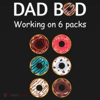 Fun Holiday Funny Donut Dad Bod Working On Six 6 Packs Meaningful Gift Doggie Tank thumb 4