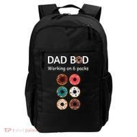 Fun Holiday Funny Donut Dad Bod Working On Six 6 Packs Meaningful Gift Backpack thumb 0