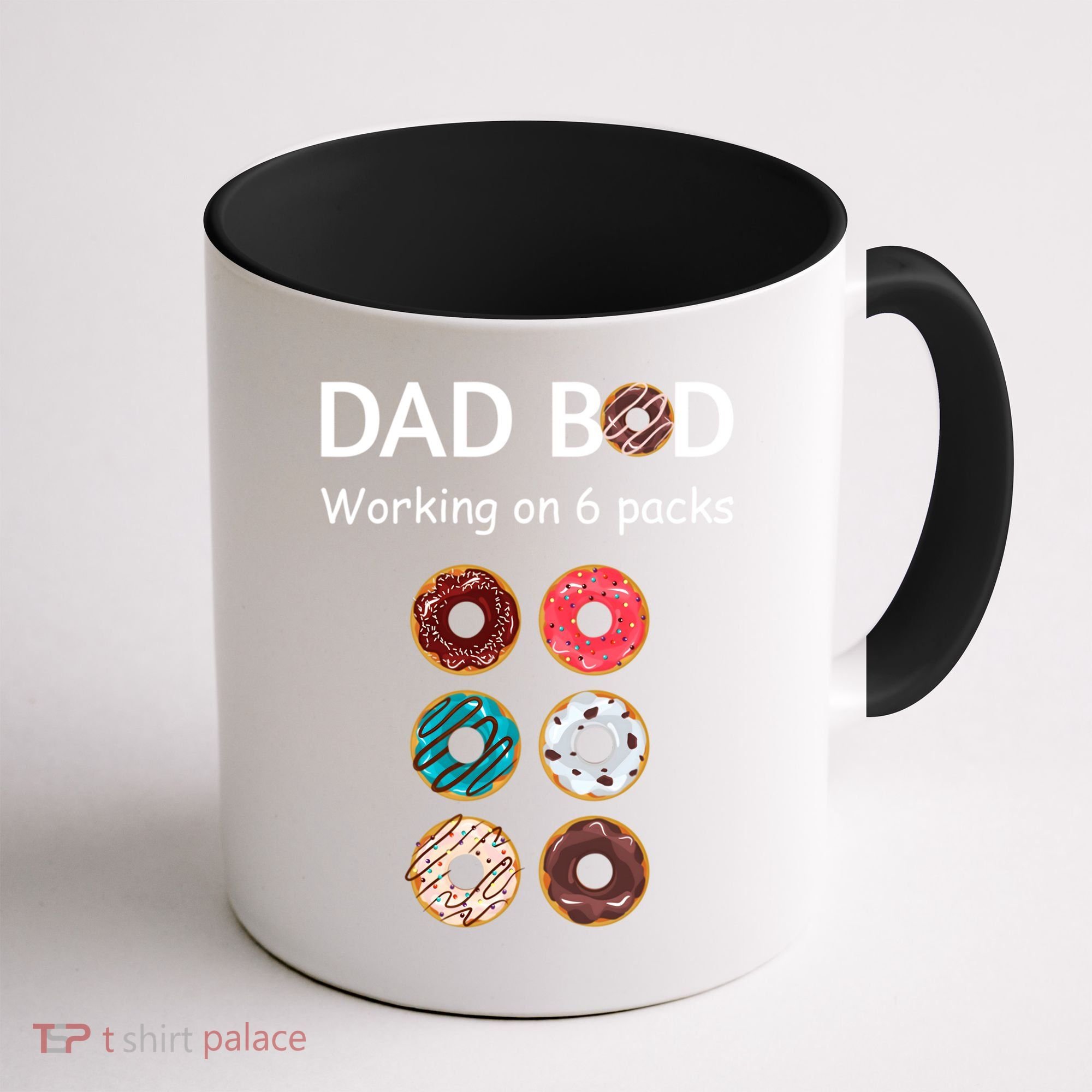 Fun Holiday Funny Donut Dad Bod Working On Six 6 Packs Meaningful Gift Coffee Mug