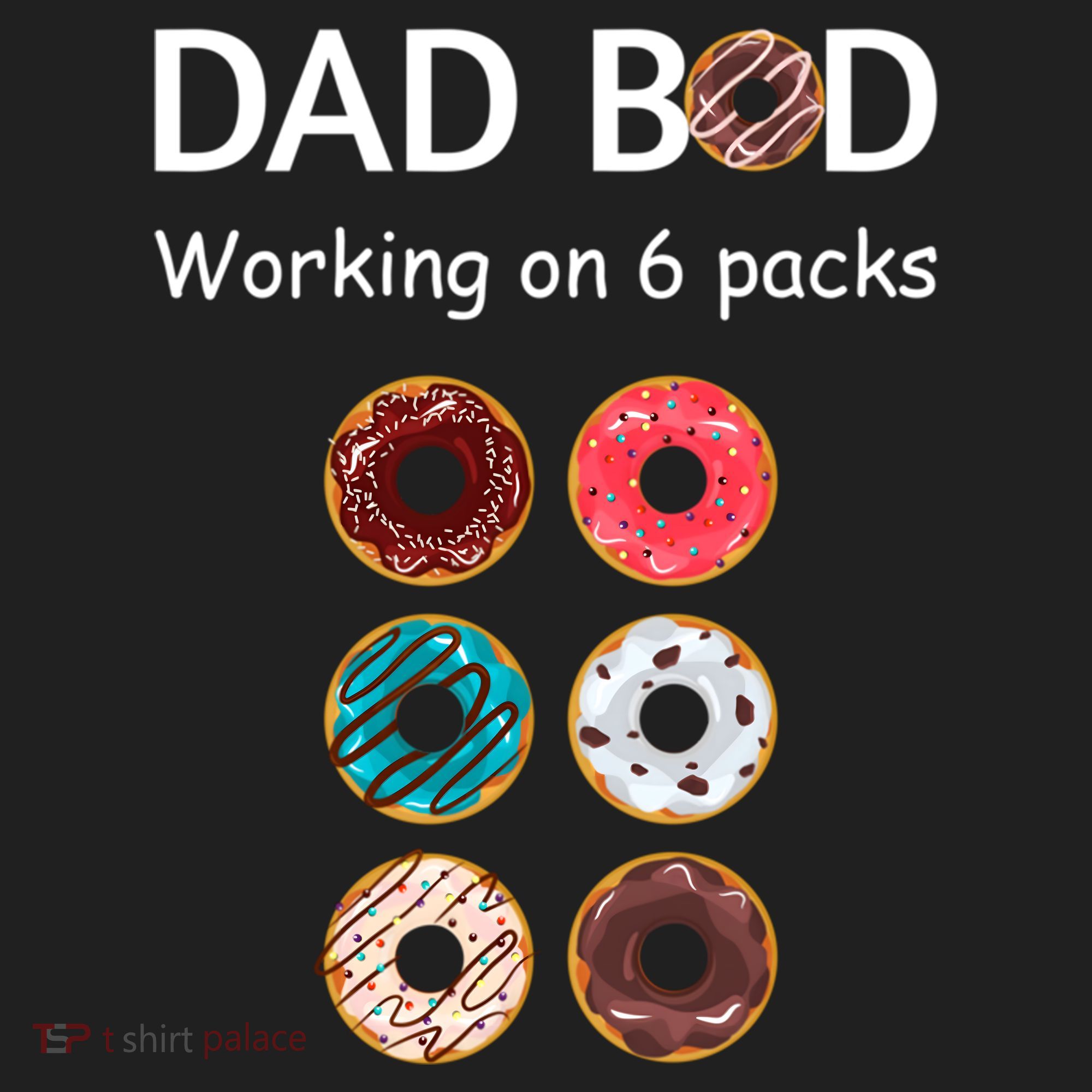 Fun Holiday Funny Donut Dad Bod Working On Six 6 Packs Meaningful Gift Beanie