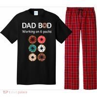 Fun Holiday Funny Donut Dad Bod Working On Six 6 Packs Meaningful Gift Pajama Set thumb 0