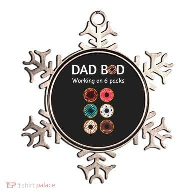 Fun Holiday Funny Donut Dad Bod Working On Six 6 Packs Meaningful Gift Ornament